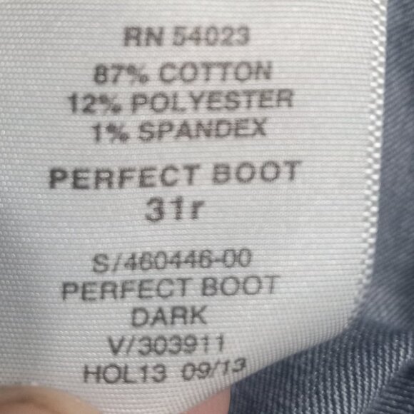 Gap 1969 Women's Perfect Boot Mid Rise Jeans 31R 460446-00 - Picture 8 of 8